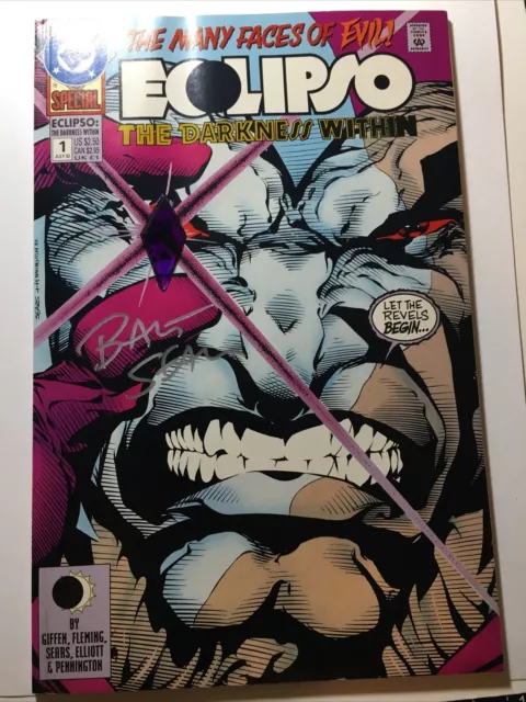 Eclipso, The Darkness Within 1, Gem Edition, Signed Bart Sears W Coa 9.4