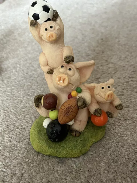 Vintage Piggin Ornament - Piggin Balls By David Corbridge -1998