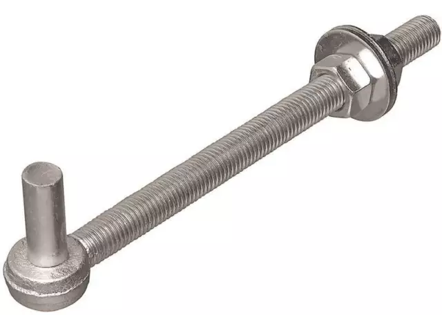 QTY-1 National Hardware N130-583 Bolt Hook, 5/8" x 12", Zinc Plated
