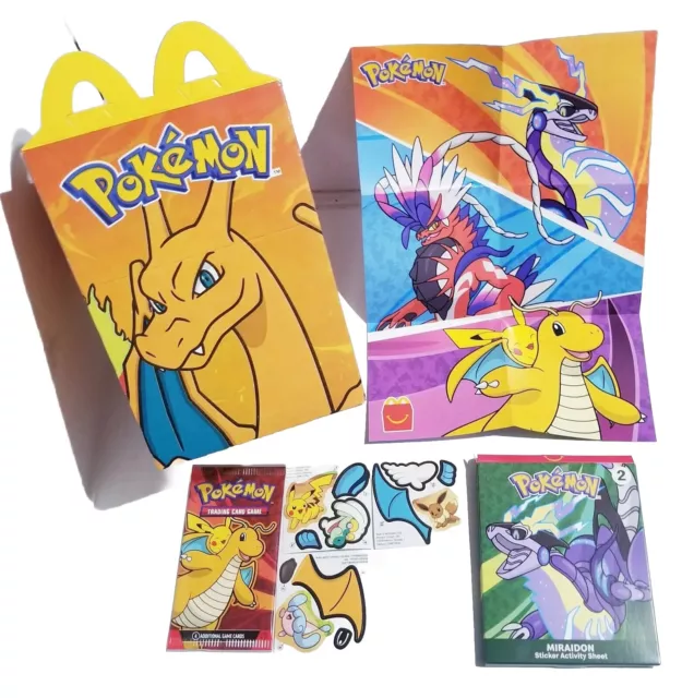 2025 MCDONALD’S HAPPY Meal Toys Pokémon 2 Miraidon SEALED Cards W/ Box