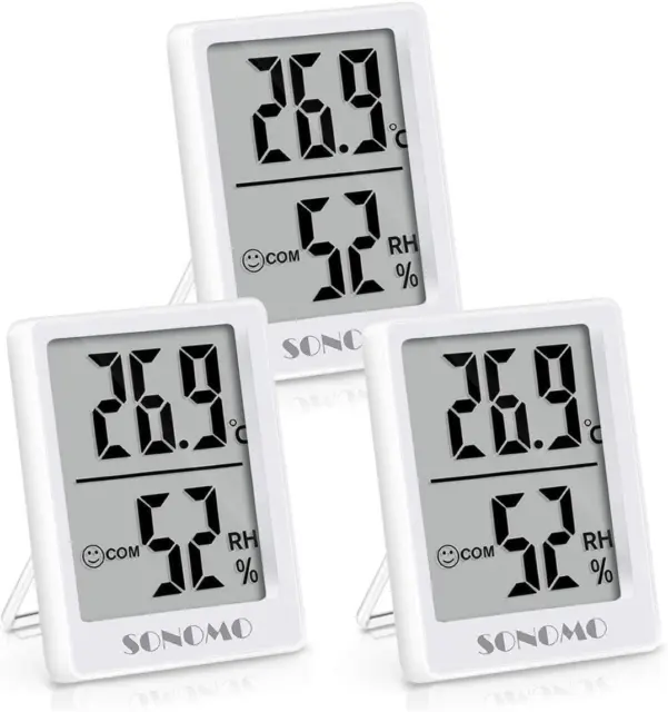 Termometro ambiente Sonomo termometro igrometro misuratore di umidità 3 secondi