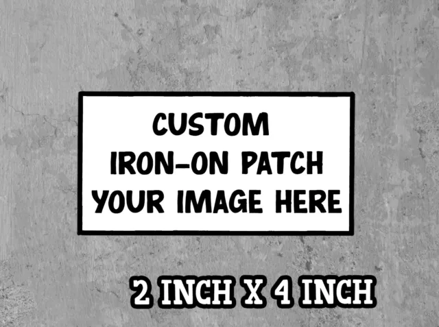 Custom Printed Iron/Sew On Patches Made To Order Your Design Personalised Patch