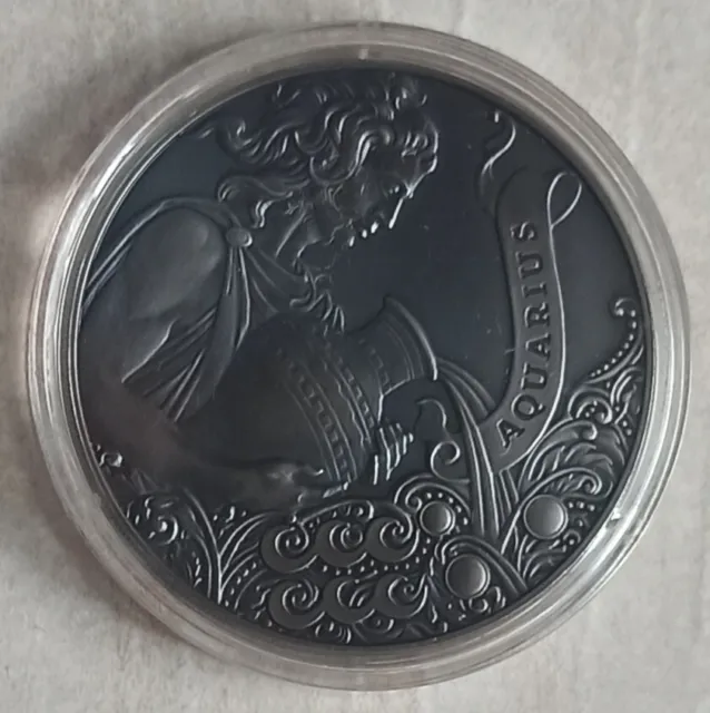 Belarus 1 ruble 2014 Aquarius. Zodiac Horoscope CuNi Coin