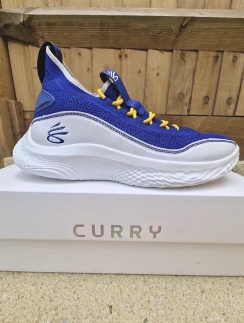 Under Armour Steph Curry Flow 8 Blue Basketball Trainers Mens UK 10