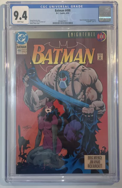 Batman  #498 "Knightfall" Pt 15  Bane & Catwoman  Appearance Graded 9.4 Cgc