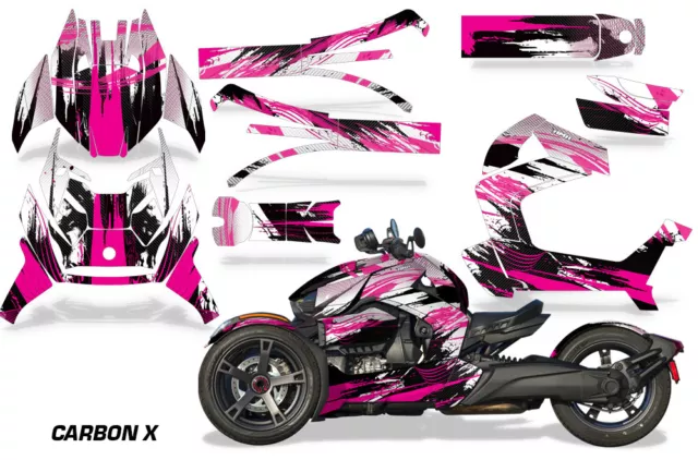 Complet Corps Graphisme Décalque Kit pour Can-Am Ryker 2019-Up Carbonx Rose