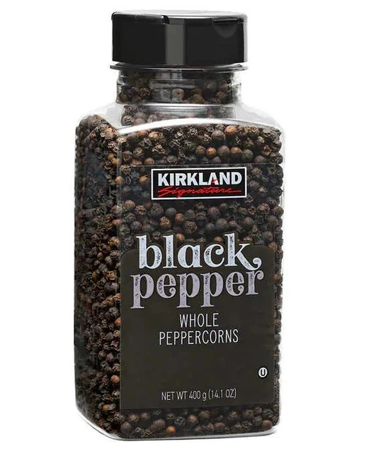 KIRKLAND SIGNATURE WHOLE Black Pepper Peppercorn 14.1 oz 15.90 PicClick