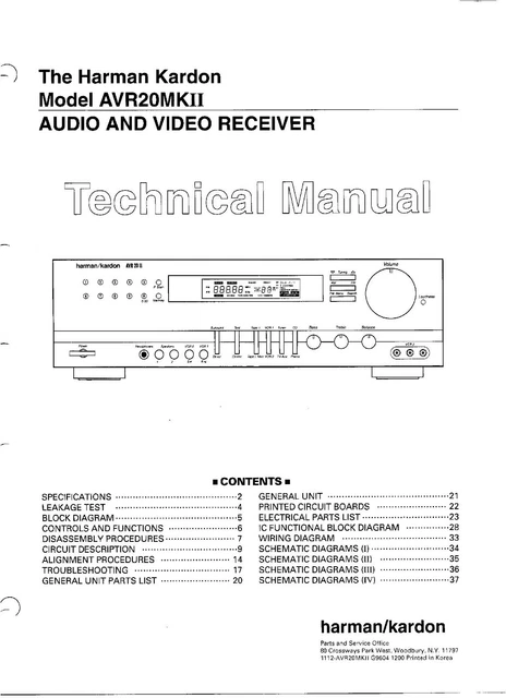 Télécommande Remplacement Pour Harman Kardon HD7400 - Neuf Générique