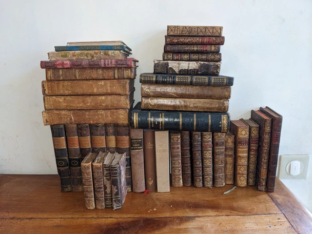 LIVRE ANCIEN-1 LOT de 40 livres anciens 18/19/20 ème (divers )vintage