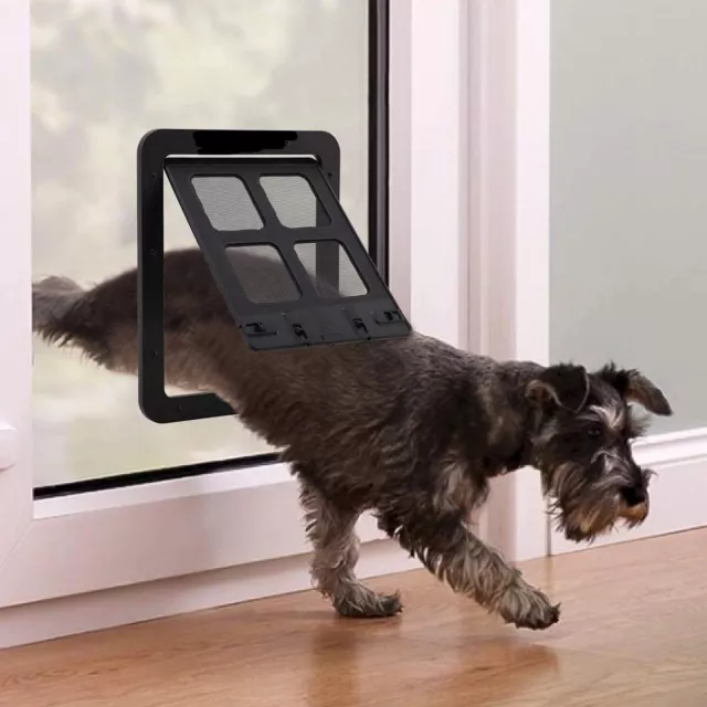 Pet Cat Dog Gate Way Moustiquaire Anti-insect Pet Flap Door Screen Large/Small 3