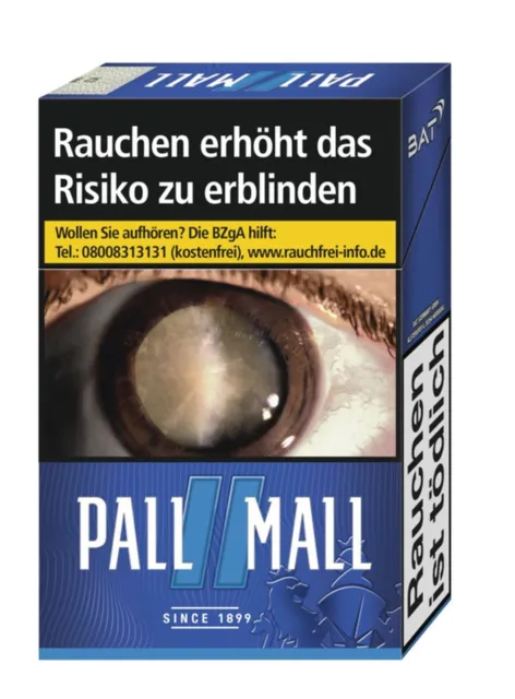 Stange Pall Mall Blue XL Zigaretten 10x20 zu 8,00/80,00