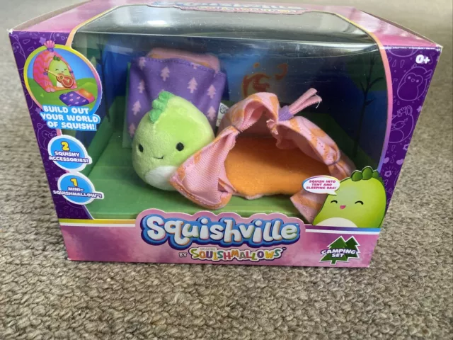 Squishmallows Camping set with Mini Dino Danny Squishville