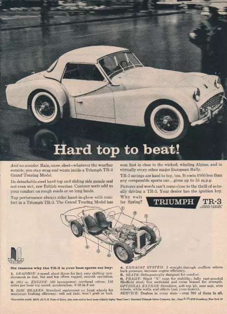 Magazine Ad - 1960 - Triumph TR-3  (#3)