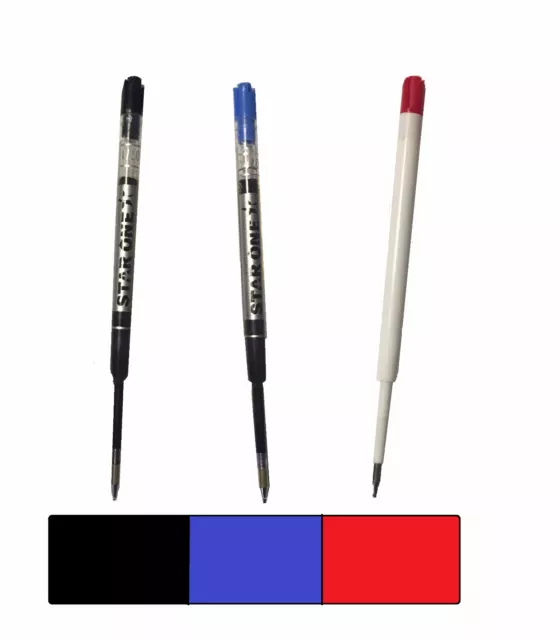 PARKER COMPATIBLE LIQUID GEL INK / REFILL -Ballpoint Pens - BLACK BLUE RED