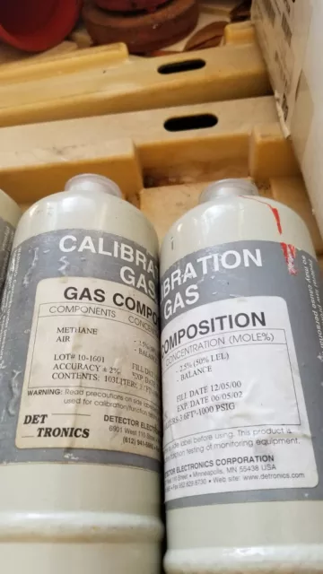 Det-Tronics Gas Calibration Kit W/Out Case 2.5% Methane (B4)