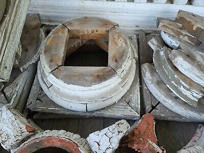 4 Vintage/Antique 83" Round Wood Load Bearing Structural Porch Columns from 1912 7