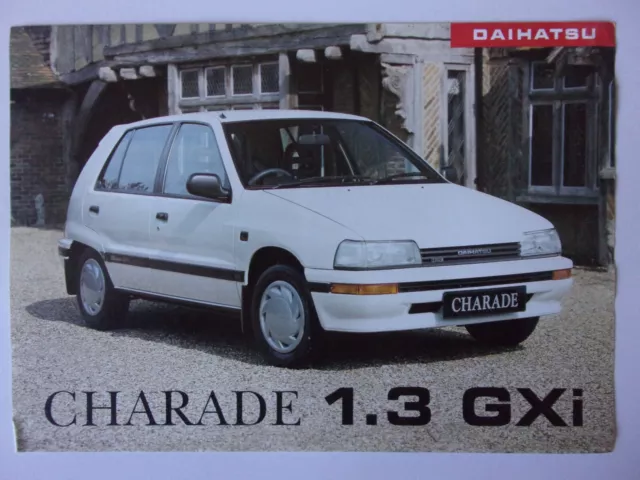 DAIHATSU CHARADE CX TD GXI orig 1989 UK Mkt Sales Leaflet Brochure