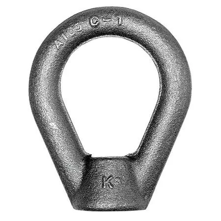 Ken Forging En-8 Oval Eye Nut, 3/4"-10 Thread Size, 3/4 In Thread Lg, Steel,