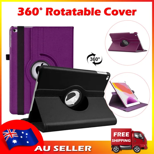 Smart 360 Rotate Leather Case Cover For Apple iPad 5 6 7 8 9 10th Gen Air1 Air 2