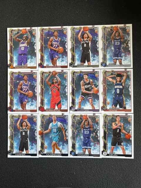 VJ EDGECOMBE DYLAN Harper 2025-26 Topps Flagship RC Holiday Mega LOT ...