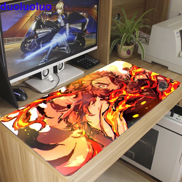 KIMETSU NO YAIBA Anime Rengoku Kyoujurou Game Mat Playmat Mouse Pad 70