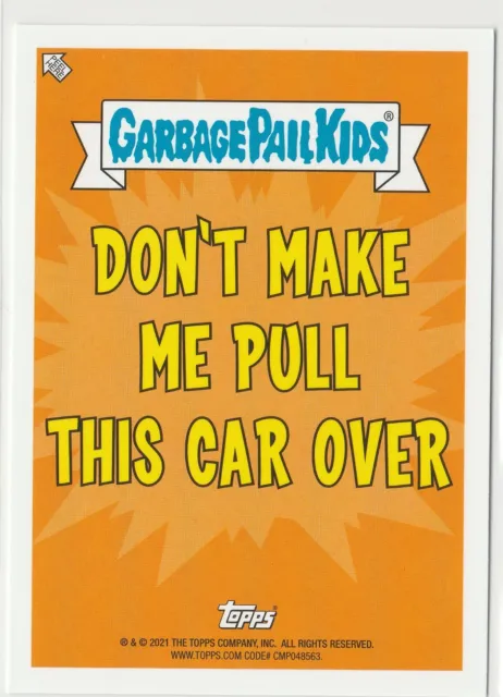 2021 Topps Garbage Pail Kids Go On Vacation Motion Sick Nessie 8B GPK sticker 2