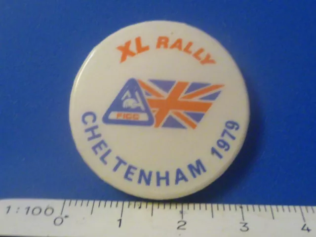 Xl Rally - Ficc Cheltenham 1979 -  Camping And Caravan - Rare Pin Lapel Badge 3