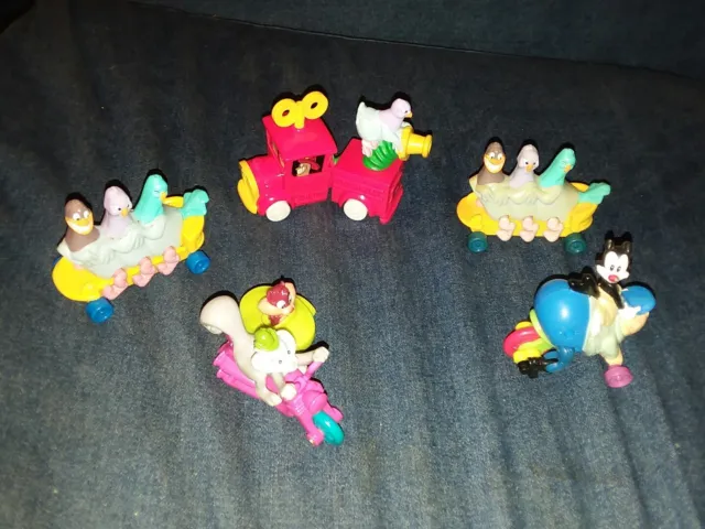 animaniacs goodfeathers 5 mcdonals toys lot collection set wacko scrappy