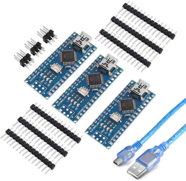 for Arduino Nano V3.0, Nano Board Ch340/Atmega328P with USB Cable, Compatible wi