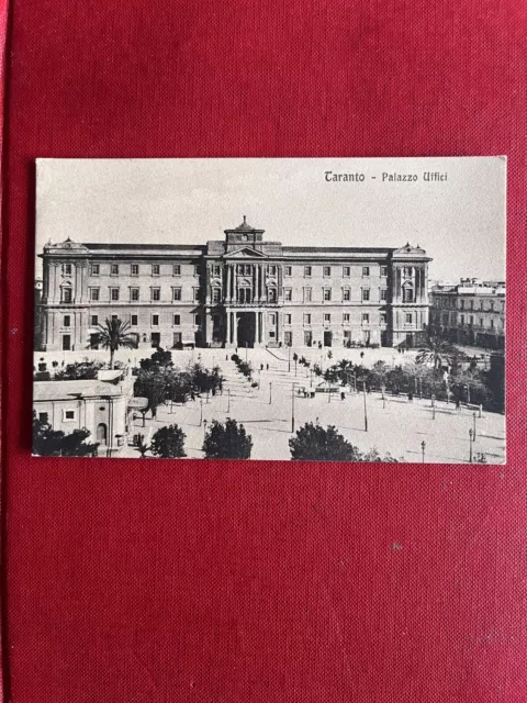 Cartolina Taranto - Palazzo Uffici - Primi '900 Non Viaggiata