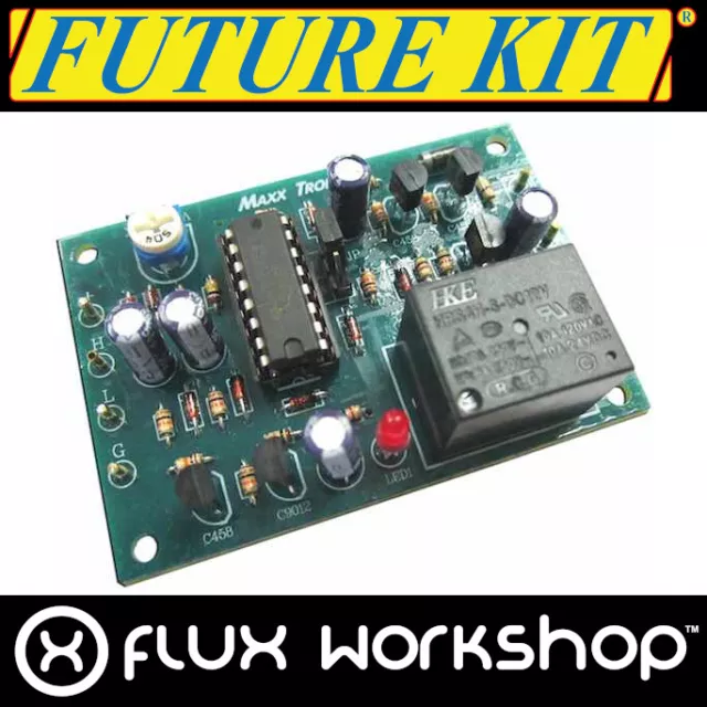 FUTURE KIT 12V 1 Channel Timer Relay DIY kit Delay 250 AC DC Light Flux