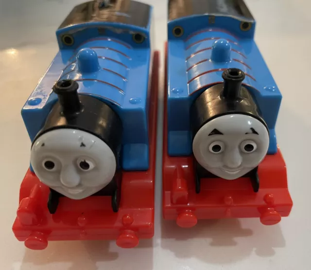 Lot Of 2 -Thomas The Train TrackMaster Motorized #1 Engine 2013 Works Battery Op