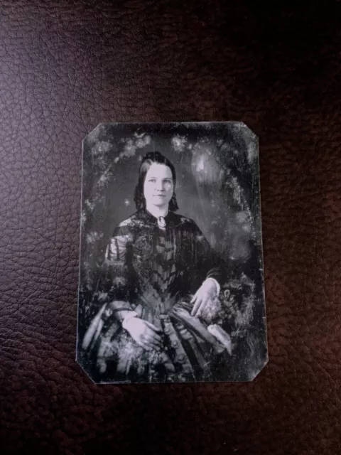 Crisp tintype of Mary Todd Lincoln Civil War  tintype C1001RP