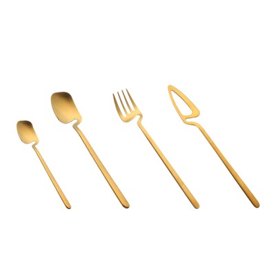 TIANTI 6 Pezzi Forchette Macedonia Set di Forchette Frutta in Acciaio Inossidabile Frutta Forchetta a Due Denti per Bambini Home Restaurant Cafe 