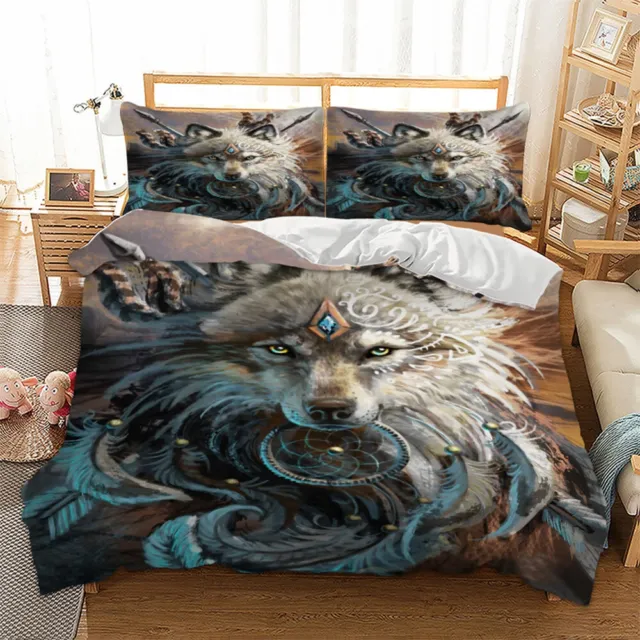 Wolf Animals Duvet Cover Set Bedding Set Quilt Cover Single Size Pillowcases