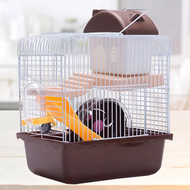 1PC Kaninchenkäfig Kunststoff Hamster Käfig Mit Rohre Hamster 2