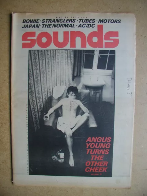 Sounds. May 20, 1978. AC/DC, Japan, Pere Ubu, Stranglers, David Bowie etc