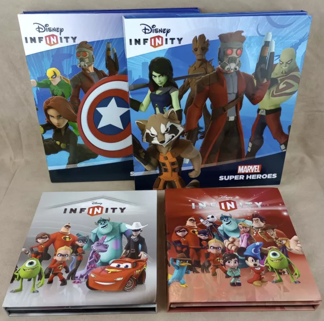 Lot of 4 Disney Infinity Power Disc Binders - EMPTY, NO DISCS
