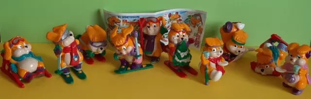 KINDER Gli Sportivissimi Happy Rabbits Serie Completa Con Cartina