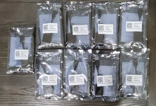 Lot Of 9 Dell Display Port To Dvi Adapter Dp/N 0Kkmyd