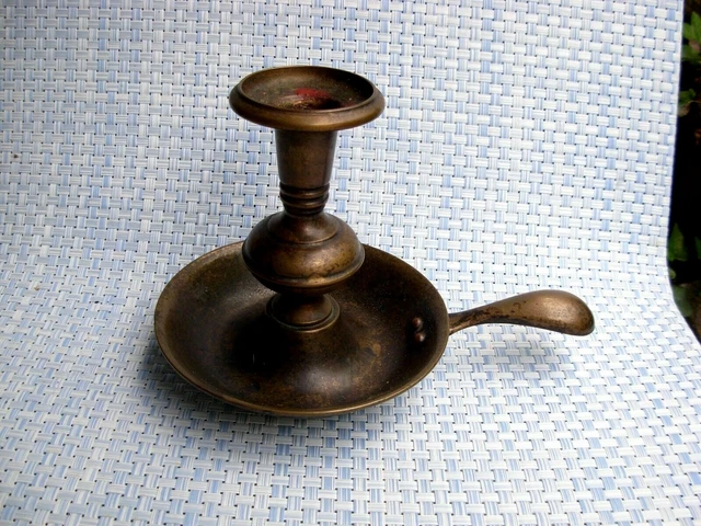 BOUGEOIR ANCIEN NÉO Gothique bronze XIXe siècle EUR 190,00 - FR