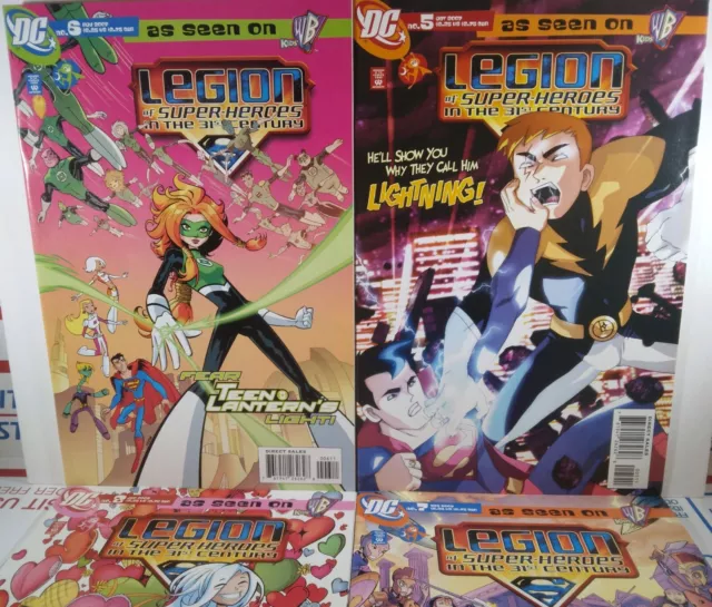 🟢💥 LEGION OF SUPER-HEROES IN THE 31st CENTURY #5 6 7 8 🔑 1st TEEN LANTERN VF+