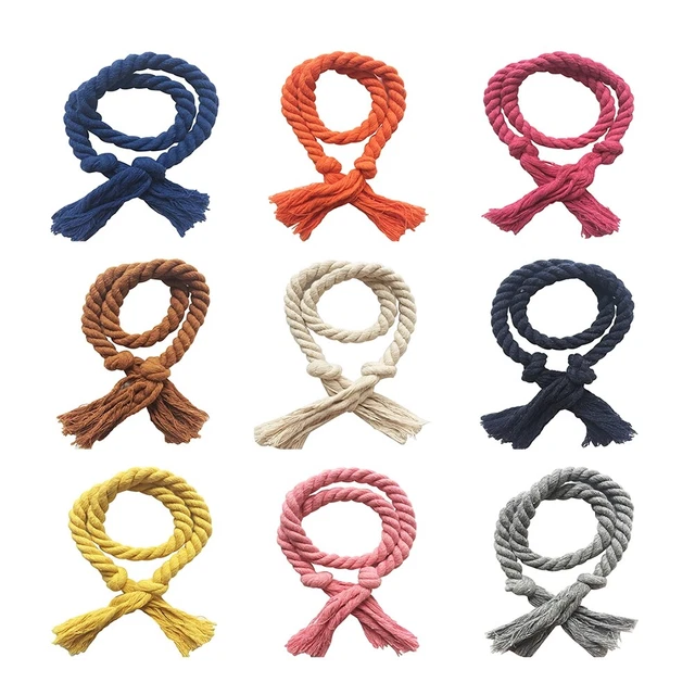 2Pcs Solid Color Curtain Holdbacks Rope Tie Backs Tassel Tiebacks Home Decor US