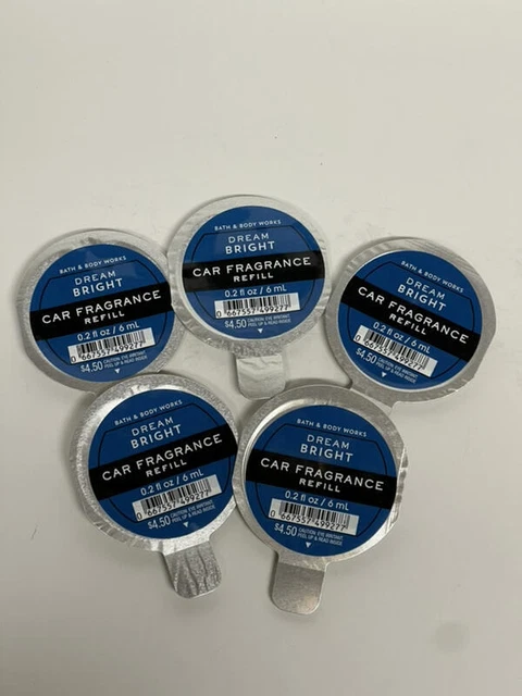 x5 Bath & Body Works Dream Bright Scentportable Car Scent Refills