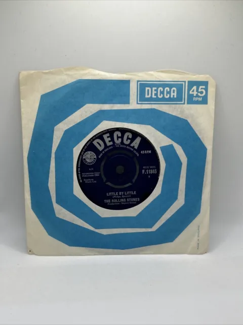 The Rolling Stones - Not Fade Away / Little By Little - 7" Vinyl Record -