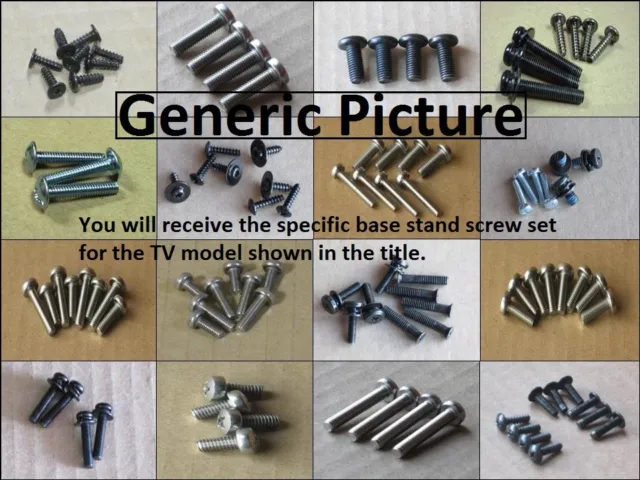 New Sony KDL-52XBR4 Complete Screw Set for Base Stand Pedestal and Neck