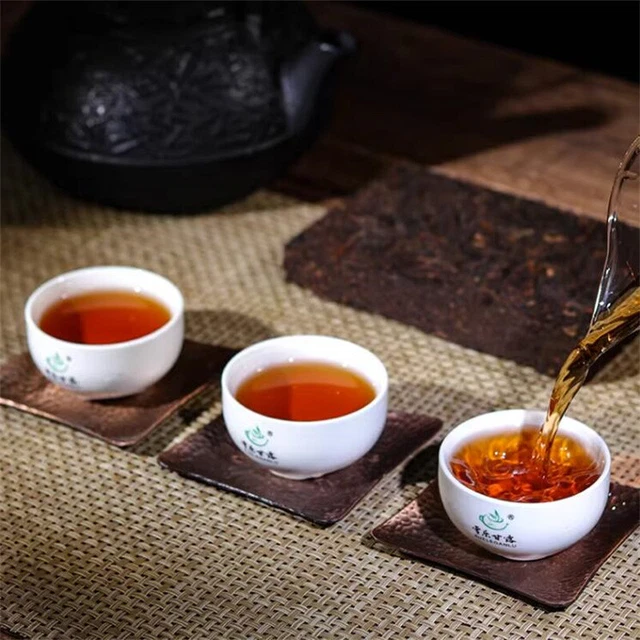 250g Old Puer Tea Pu er Tea Pu-erh Compressed Puerh Brick Tea Beauty Health Tea