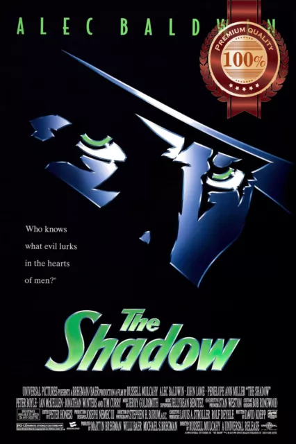 THE SHADOW 1994 90s ORIGINAL OFFICIAL CINEMA MOVIE FILM PRINT PREMIUM POSTER