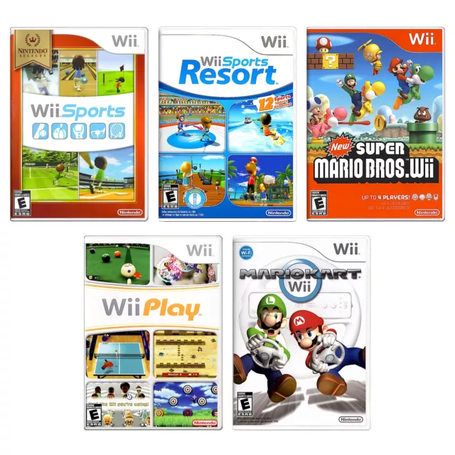 Wii Sports (2006) + Choose Sports Resort Mario Kart & More! Pristine & Authentic 2