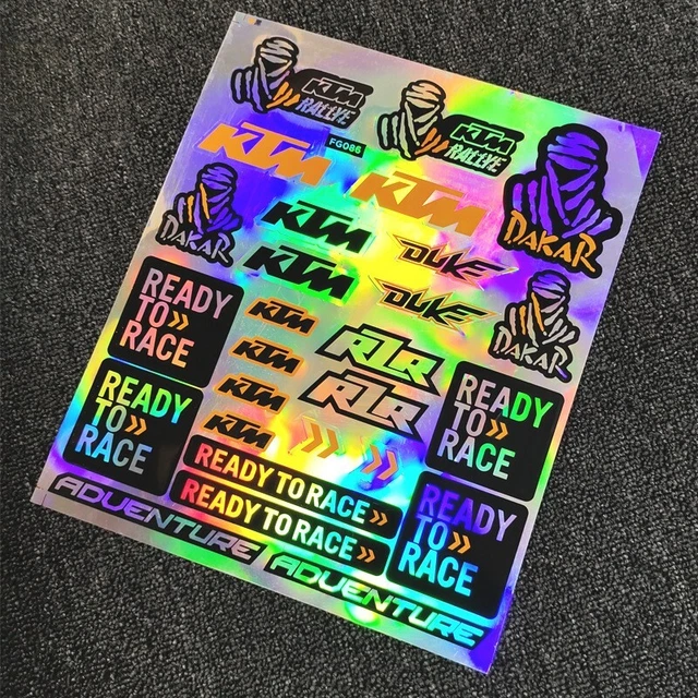 Motorcycle Reflective Sticker Laser Decal For KTM DUKE 150/200/290 RC390